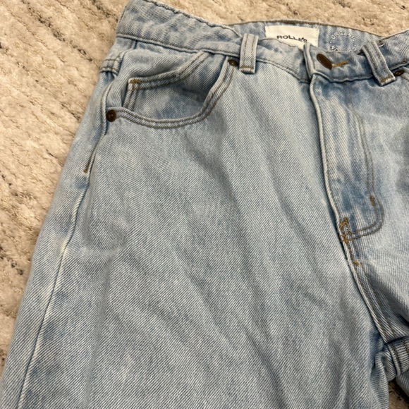 Rollas Classic Straight Jean Courtney Worn - Picture 6 of 11